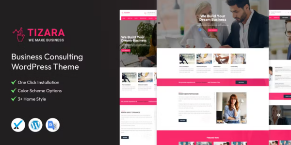 Tizara Business Consulting WordPress Theme 1.9 GPL Theme