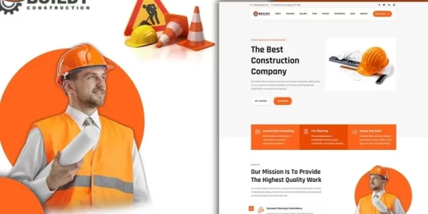 Tomaar Buildy Multipurpose Construction Landing Page WordPress Theme 1.0.0 GPL Theme