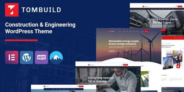 Tombuild – Construction Engineering WordPress Theme 1.0 GPL Theme