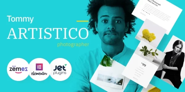 Tommy Artistico Photographer Gallery WordPress Elementor Theme WordPress Theme 1.0.1 GPL Theme