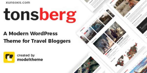 Tonsberg A Modern WordPress Theme for Travel Bloggers 1.4 GPL Theme