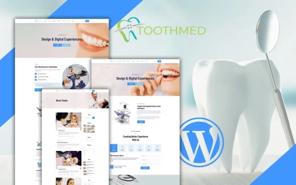 Toothmed Dentist Clinic WordPress Theme 1.0.0 GPL Theme