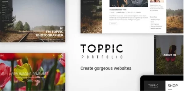 TopPic Portfolio Photography Theme 4.1.5 GPL Theme