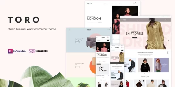 Toro Clean, Minimal WooCommerce Theme 1.2.2 GPL Theme