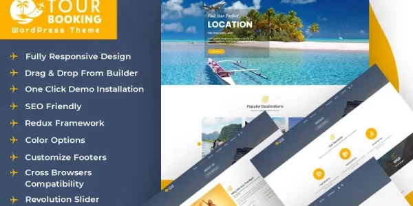 Tour Booking WordPress Theme 1.0.0 GPL Theme