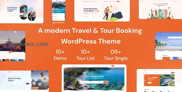 Tourio Travel Tour Booking WordPress Theme 1.0.2 GPL Theme