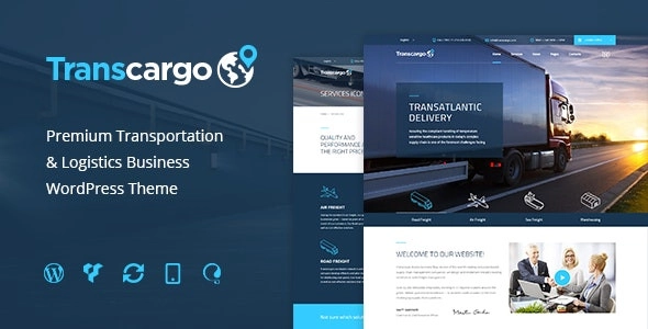 Transcargo Transportation WordPress Theme for Logistics 2.9 GPL Theme