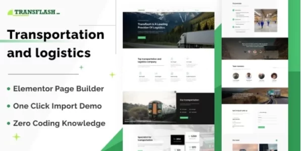 Transflash Transportation and Logistics WordPress Theme 1.0.0 GPL Theme