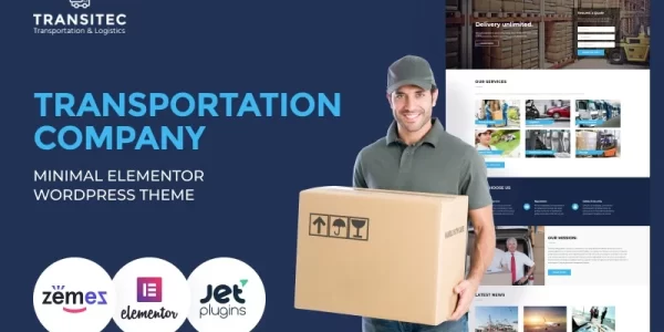 Transitec Transportation Multipurpose Minimal WordPress Elementor Theme WordPress Theme 1.0.0 GPL Theme