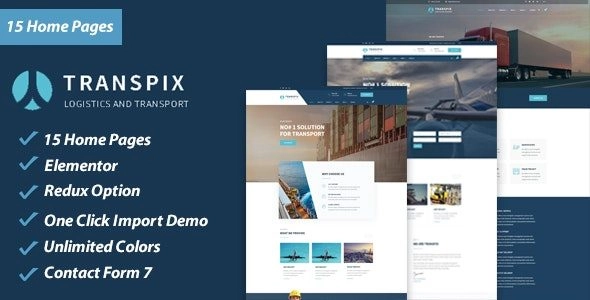 Transpix Logistics Warehouse WordPress Theme 1.0.0 GPL Theme