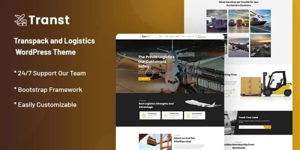 Transt Transpack and Logistics Service WordPress Theme 1.0.0 GPL Theme