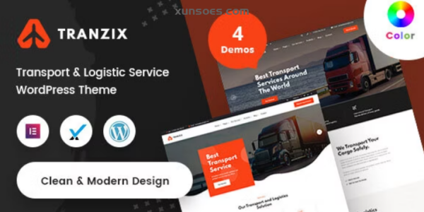 Tranzix- Logistics Transportation WordPress Theme + RTL 1.0.1 GPL Theme