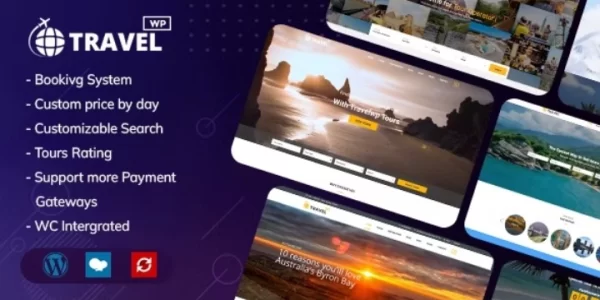 Travel WP  – Tour Travel WordPress Theme 2.0.7 GPL Theme