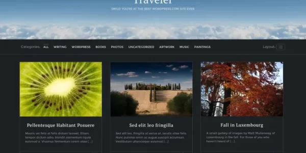 Traveler Theme 1.9.1 GPL Theme