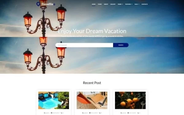 Travellino Travel Company WordPress Elementor Theme WordPress Theme 1.0.0 GPL Theme