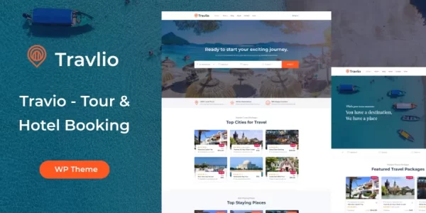 Travlio Travel Booking WordPress Theme 1.0.4 GPL Theme
