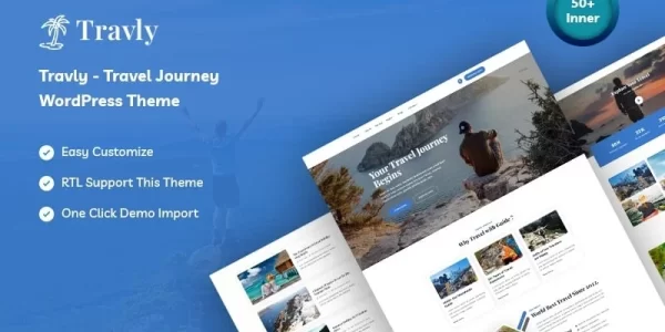 Travly Travel Journey WordPress Theme 1.0.0 GPL Theme