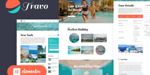 Travo Travel Tourism Elementor WordPress Theme WordPress Theme 1.1.0 GPL Theme