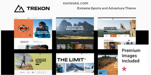TrekOn Extreme Sports and Adventure Theme 1.0.0 GPL Theme