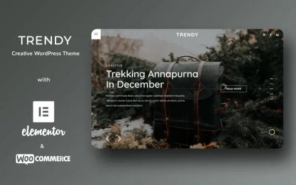 Trendy Creative Fashion Handbag WordPress Theme 1.0.3 GPL Theme
