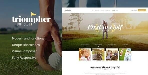 Triompher | Golf Course Sports Club WordPress Theme 1.1 GPL Theme