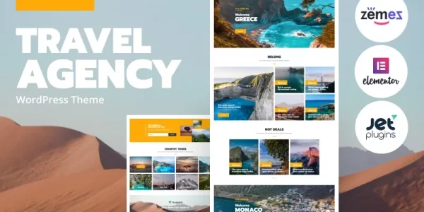 Tripster Travel Agency Modern WordPress Elementor Theme WordPress Theme 1.0.1 GPL Theme