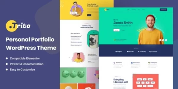 Trito Personal Portfolio WordPress Theme 1.0.0 GPL Theme