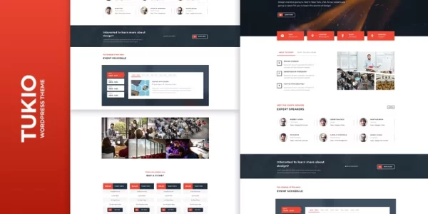 Tukio | Event Landing Page WordPress Theme 1.0.1 GPL Theme