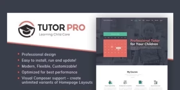 Tutor Pro | Education WordPress 1.1.2 GPL Theme