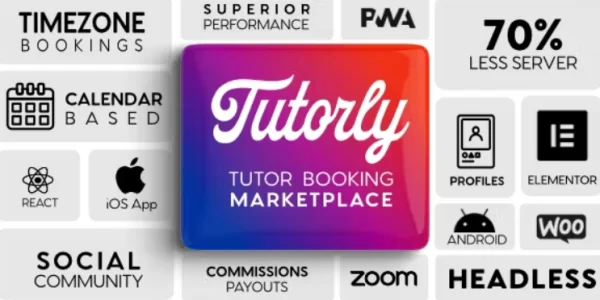Tutorly | Booking Marketplace WordPress Theme 1.2 GPL Theme