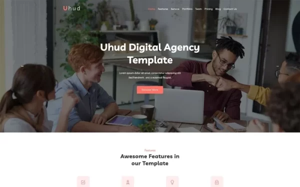 Uhud Responsive Digital Agency WordPress Theme 1.0.0 GPL Theme
