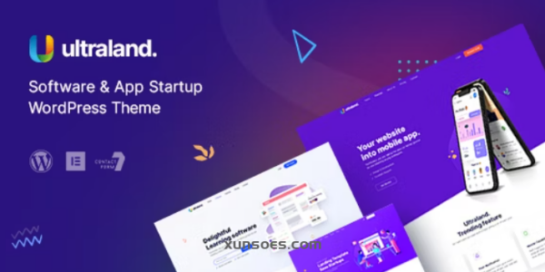Ultraland Software App Startup WordPress Theme 3.2.1 GPL Theme