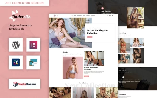 UnderSlik Lingerie WordPress Theme 1.0 GPL Theme