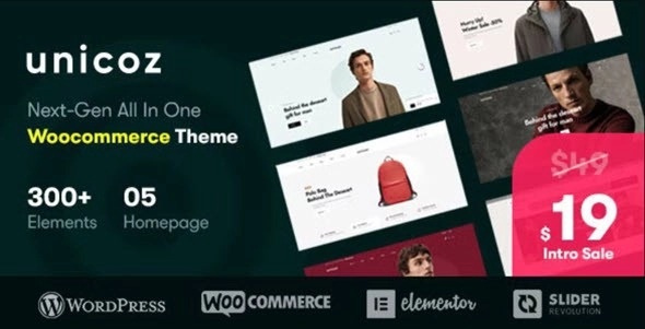 Unicoz – Elementor WooCommerce Theme 1.0.6 GPL Theme