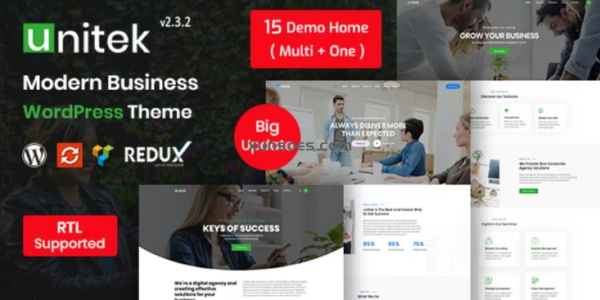 Unitek Business WordPress Theme 1.6 GPL Theme