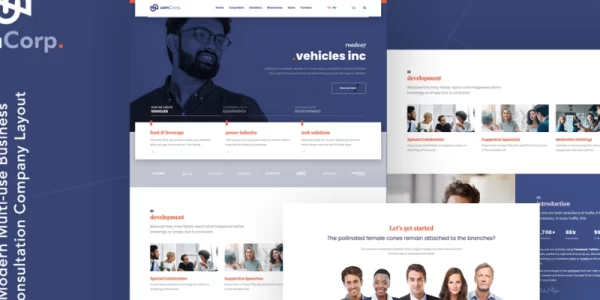 Uon Corp | Company and Business Consultation WordPress Theme 1.1.0 GPL Theme