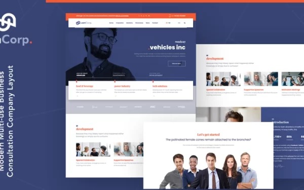Uon Corp | Company and Business Consultation WordPress Theme 1.1.0 GPL Theme