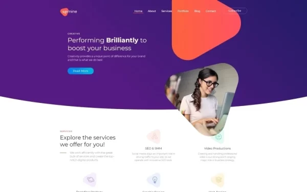 Upmine Corporate Digital Agency WordPress Elementor Theme WordPress Theme 1.0.0 GPL Theme
