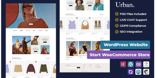 Urban Luxurious and Trending Fashion WooCommerce Responsive Theme 1.0.0 GPL Theme