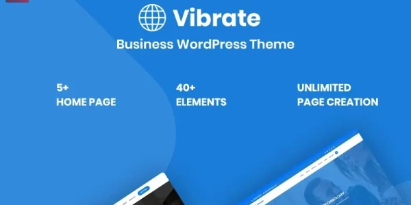 Vaibrate Business Responsive WordPress Theme 2.1.0 GPL Theme