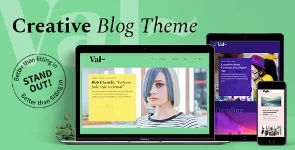 Val – Creative Blog 1.2.0 GPL Theme