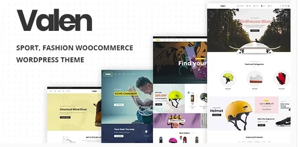 Valen Sport, Fashion WooCommerce WordPress Theme 2.3 GPL Theme