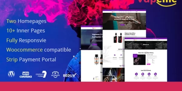 Vapeme | Modern Vape Shop WordPress Theme 1.0.1 GPL Theme