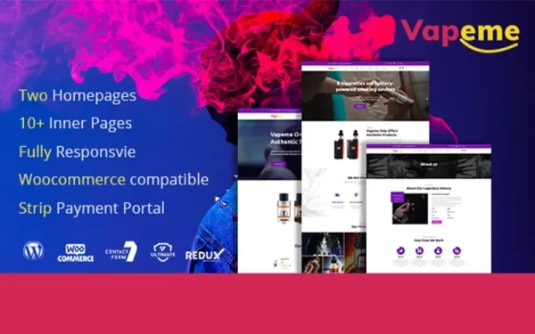 Vapeme | Modern Vape Shop WordPress Theme 1.0.1 GPL Theme