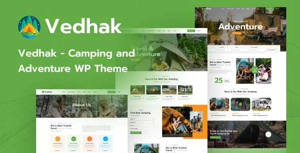 Vedhak Camping and Adventure WordPress Theme 1.0.0 GPL Theme