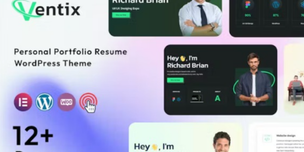 Ventix – Personal Portfolio Resume Theme 1.0 GPL Theme