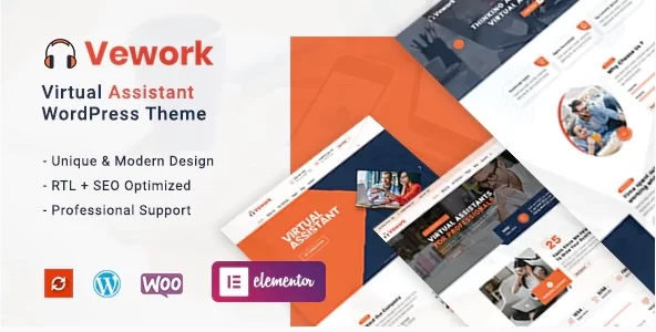 Vework Virtual Assistant WordPress Theme 1.0.3 GPL Theme