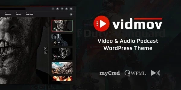 VidMov Video WordPress Theme 1.9.4 GPL Theme