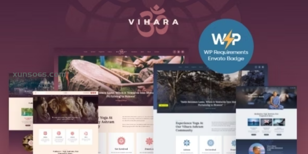 Vihara | Ashram Oriental Buddhist Temple WordPress Theme + RTL 1.2.4 GPL Theme