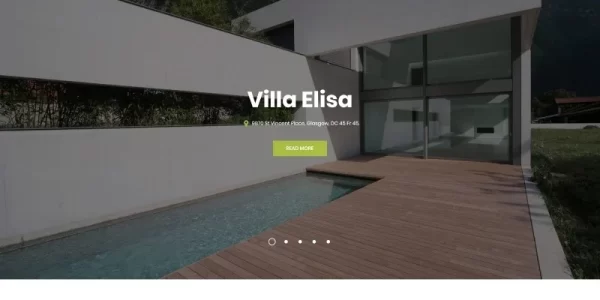 Villa Elisa Real Estate Responsive WordPress theme WordPress Theme 1.0.0 GPL Theme